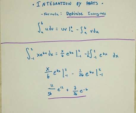 Integration by parts formula